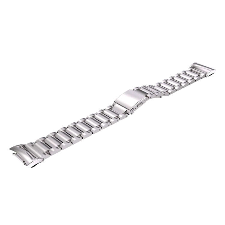 For Galaxy Gear Fit 2 & R360 Three Pearl Steel Watch Band(Silver)