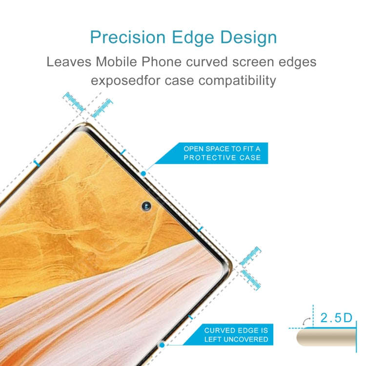 50 PCS 0.26mm 9H 2.5D Tempered Glass Film For ZTE Axon 40 Pro