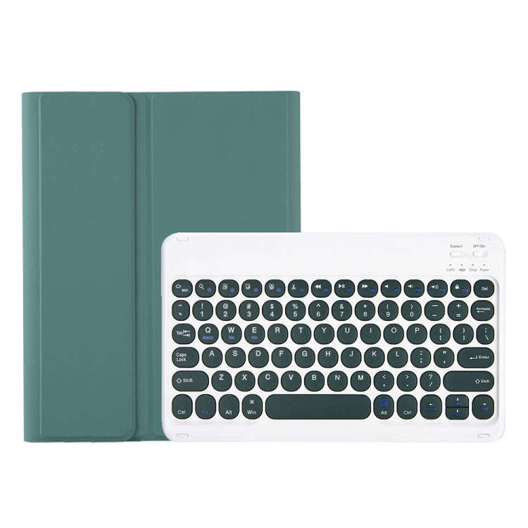 YA610B Candy Color Skin Feel Texture Round Keycap Bluetooth Keyboard Leather Case For Samsung Gal...