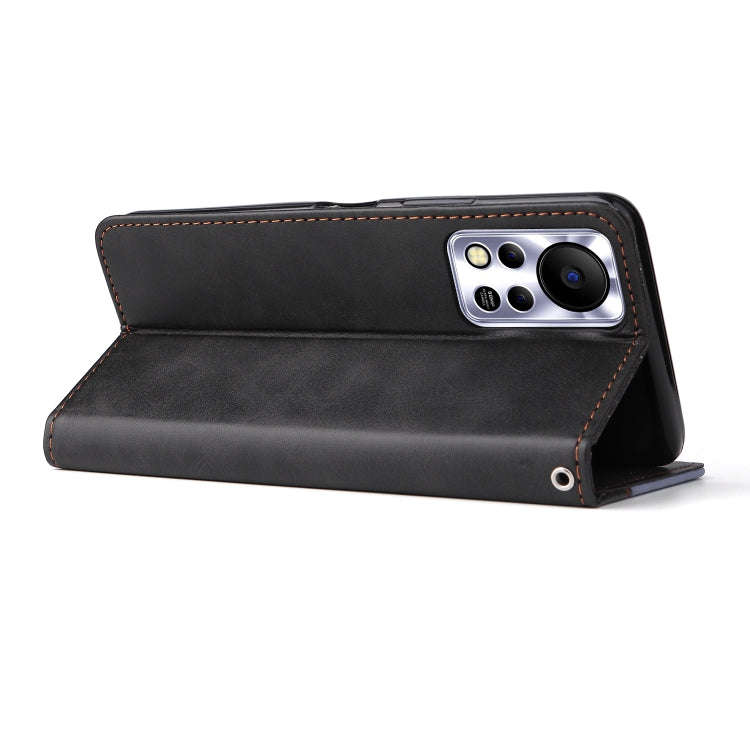 For Infinix Hot 11S NFC Stitching-Color Horizontal Flip Leather Case(Grey)