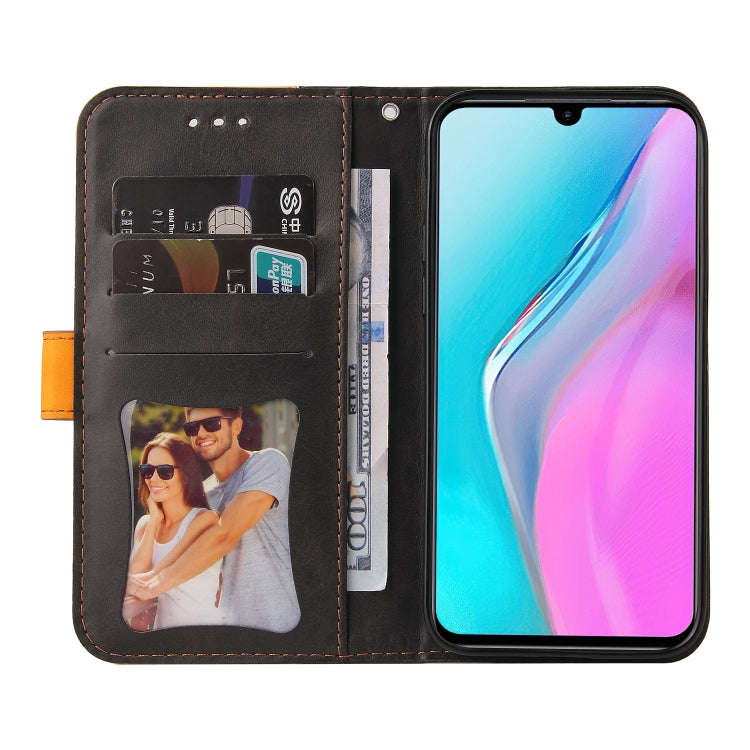 For Infinix Note 11 Stitching-Color Horizontal Flip Leather Case(Orange)