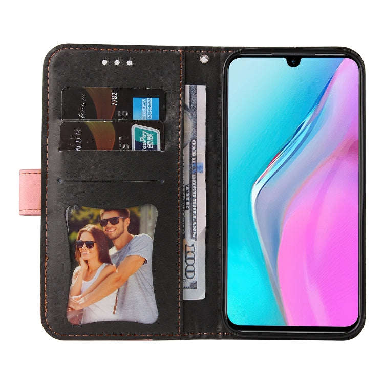 For Infinix Note 11 Stitching-Color Horizontal Flip Leather Case(Pink)