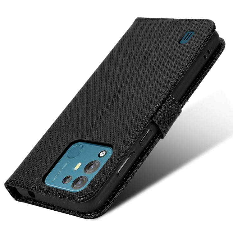 For Blackview A55 Pro Diamond Texture Leather Phone Case(Black)