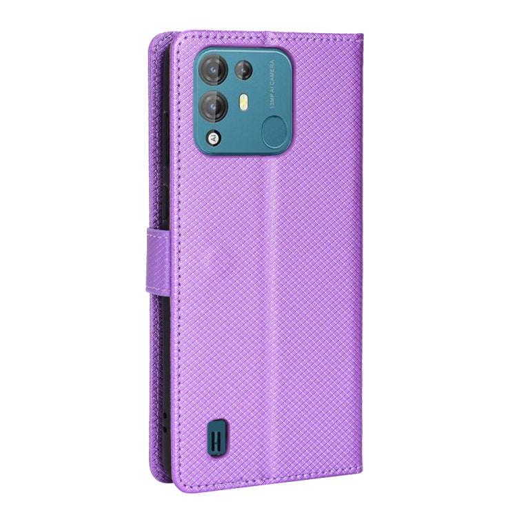 For Blackview A55 Pro Diamond Texture Leather Phone Case(Purple)