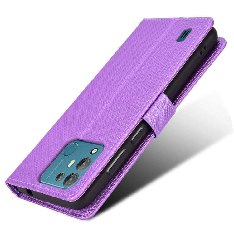 For Blackview A55 Pro Diamond Texture Leather Phone Case(Purple)