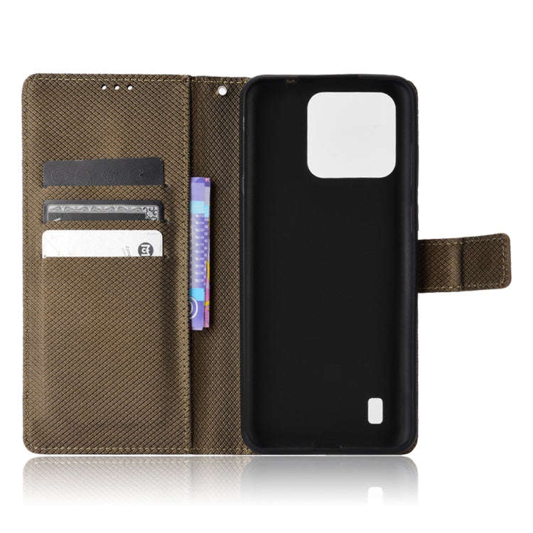 For Blackview A55 Pro Diamond Texture Leather Phone Case(Brown)