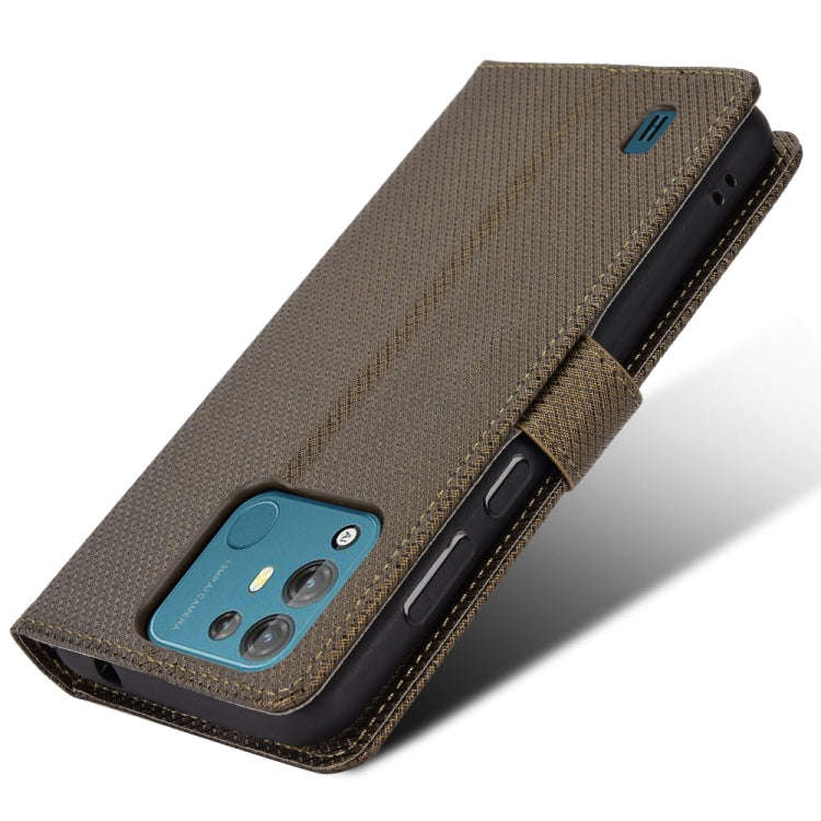 For Blackview A55 Pro Diamond Texture Leather Phone Case(Brown)