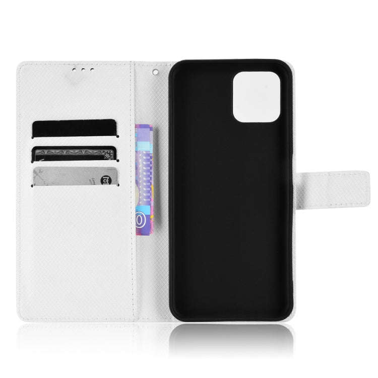 For Blackview A95 Diamond Texture Leather Phone Case(White)