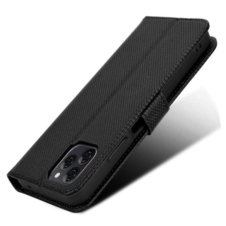 For Blackview A95 Diamond Texture Leather Phone Case(Black)