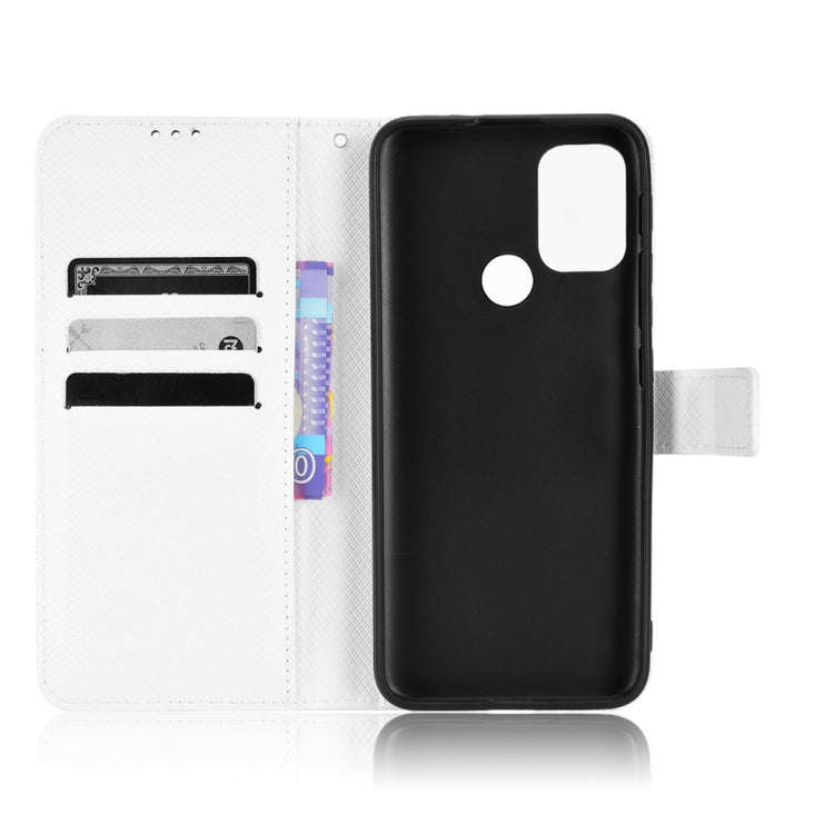 For Motorola Moto G30 / G10 / G20 / G10 Power Diamond Texture Leather Phone Case(White)