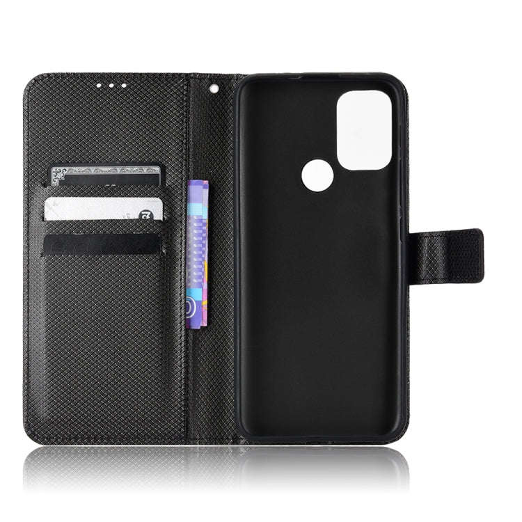For Motorola Moto G30 / G10 / G20 / G10 Power Diamond Texture Leather Phone Case(Black)