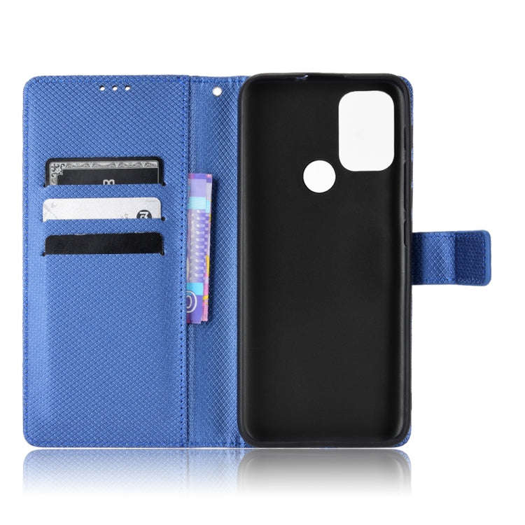 For Motorola Moto G30 / G10 / G20 / G10 Power Diamond Texture Leather Phone Case(Blue)