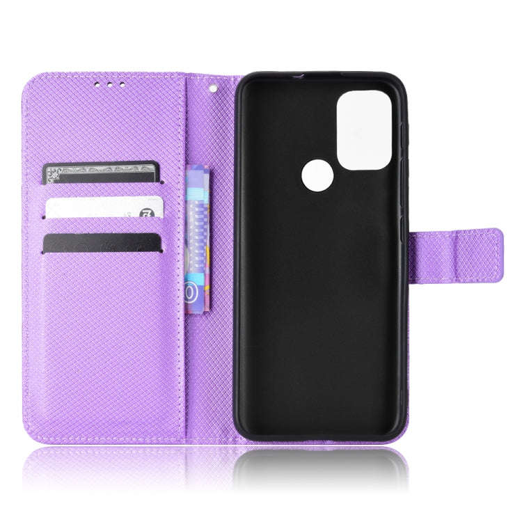 For Motorola Moto G30 / G10 / G20 / G10 Power Diamond Texture Leather Phone Case(Purple)
