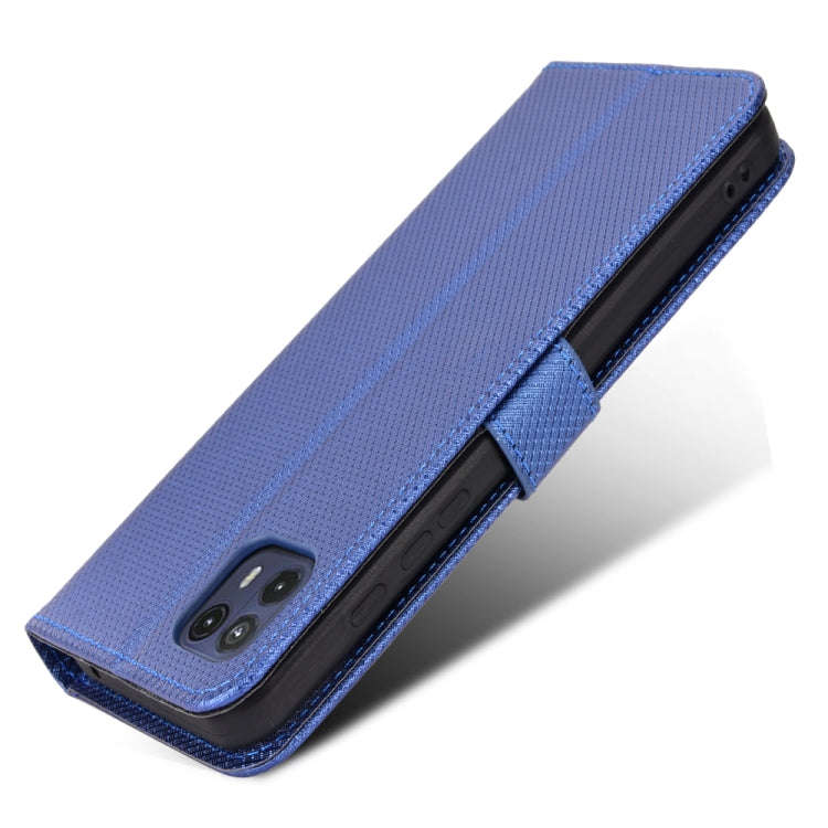 For Motorola Moto G50 5G Global Diamond Texture Leather Phone Case(Blue)