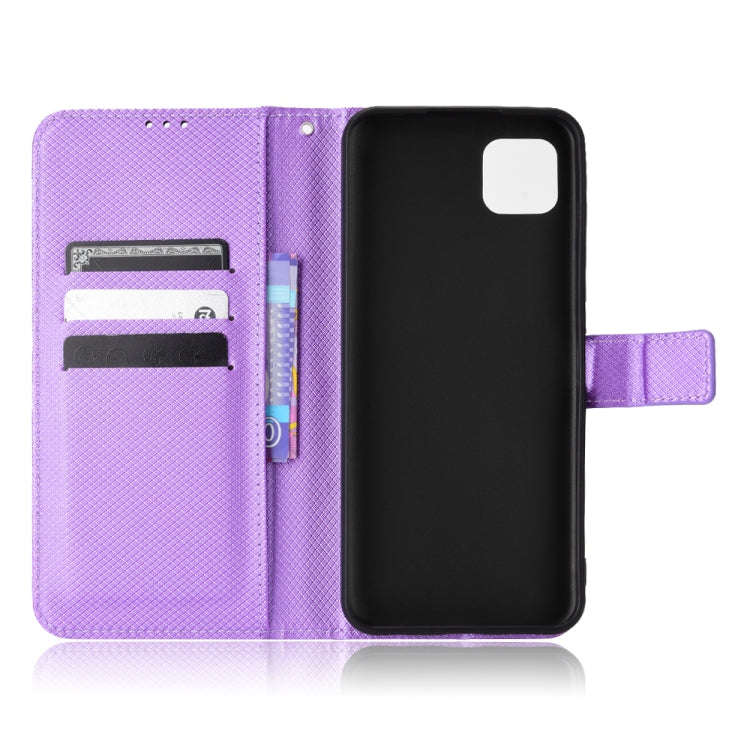 For Motorola Moto G50 5G Global Diamond Texture Leather Phone Case(Purple)