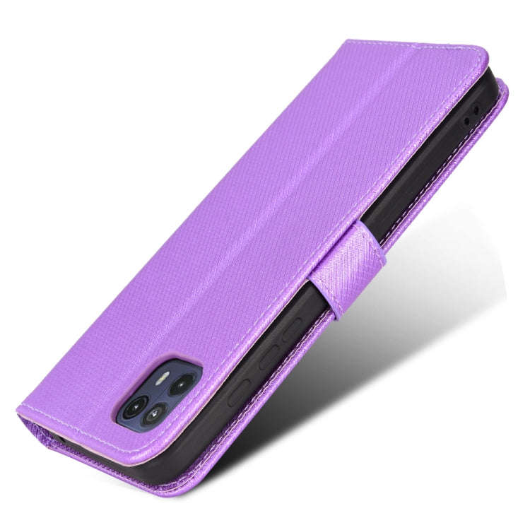 For Motorola Moto G50 5G Global Diamond Texture Leather Phone Case(Purple)