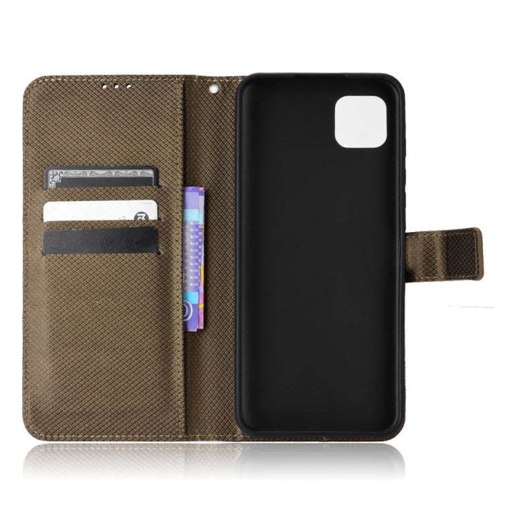 For Motorola Moto G50 5G Global Diamond Texture Leather Phone Case(Brown)