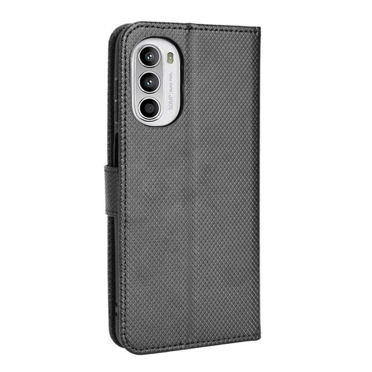 For Motorola Moto G52 4G Diamond Texture Leather Phone Case(Black)
