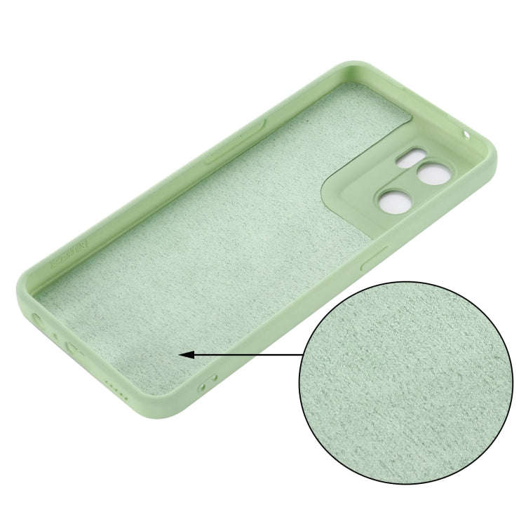 For OnePlus Nord CE 2 5G Pure Color Liquid Silicone Shockproof Full Coverage Phone Case(Green)