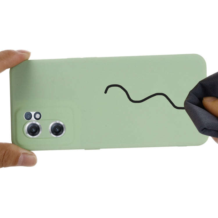 For OnePlus Nord CE 2 5G Pure Color Liquid Silicone Shockproof Full Coverage Phone Case(Green)