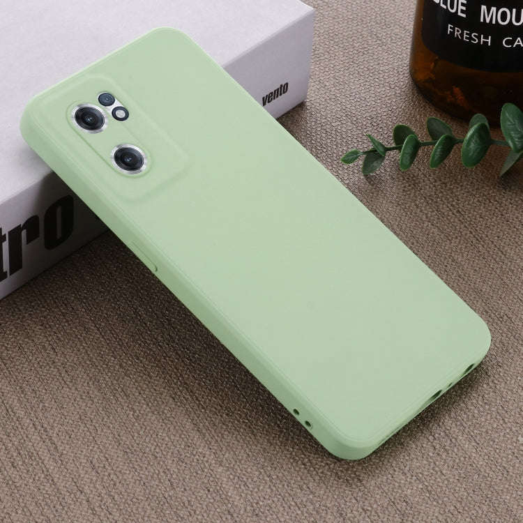 For OnePlus Nord CE 2 5G Pure Color Liquid Silicone Shockproof Full Coverage Phone Case(Green)
