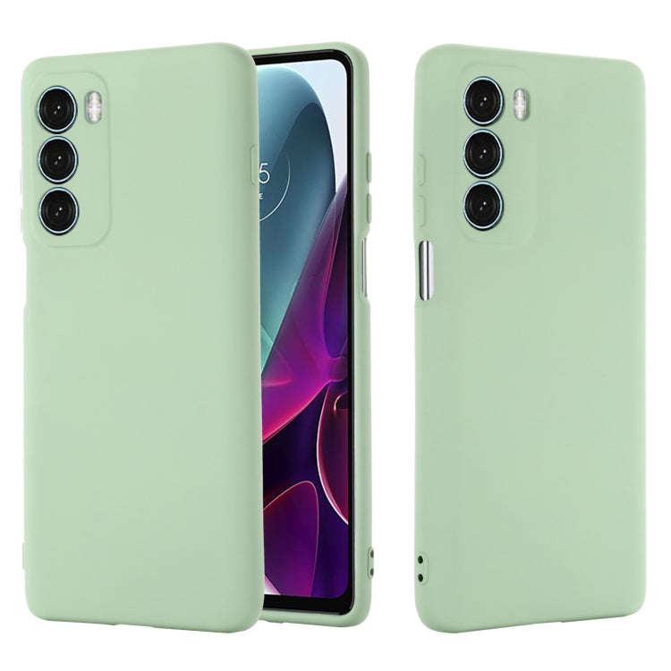 For Motorola Moto G200 5G / Edge S30 Pure Color Liquid Silicone Shockproof Full Coverage Phone Ca...