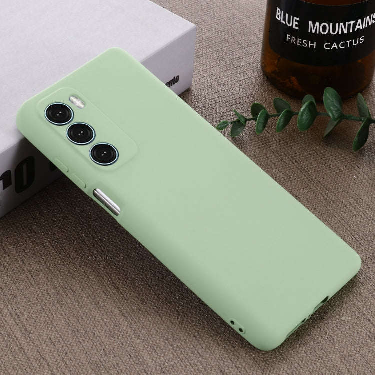 For Motorola Moto G200 5G / Edge S30 Pure Color Liquid Silicone Shockproof Full Coverage Phone Ca...