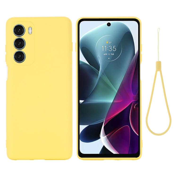 For Motorola Moto G200 5G / Edge S30 Pure Color Liquid Silicone Shockproof Full Coverage Phone Ca...