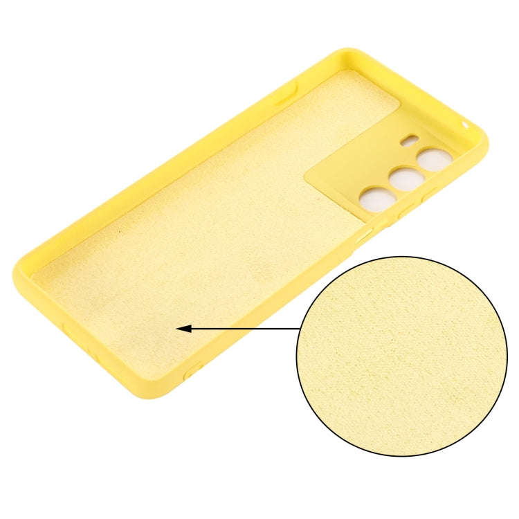 For Motorola Moto G200 5G / Edge S30 Pure Color Liquid Silicone Shockproof Full Coverage Phone Ca...