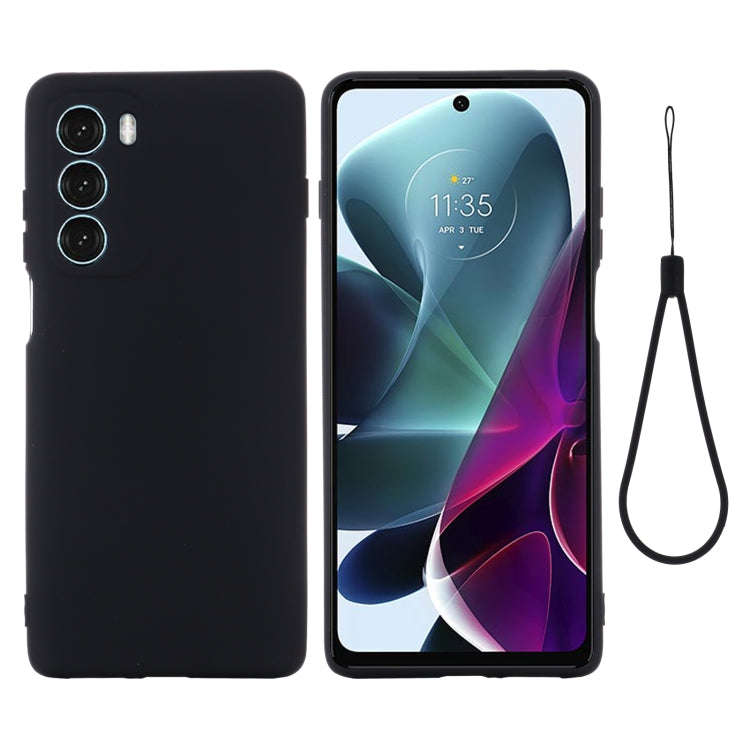 For Motorola Moto G200 5G / Edge S30 Pure Color Liquid Silicone Shockproof Full Coverage Phone Ca...