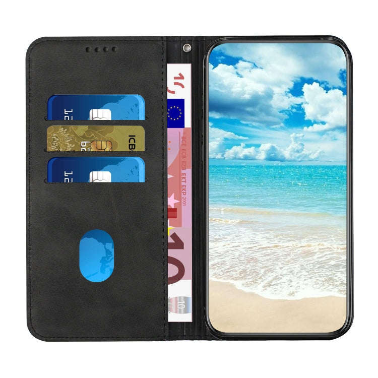 For Google Pixel 7 Diamond Splicing Skin Feel Magnetic Leather Phone Case(Black)