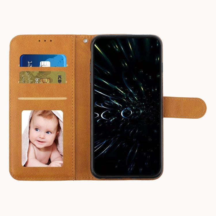 For Google Pixel 7 Stitching Calf Texture Buckle Leather Phone Case(Yellow)