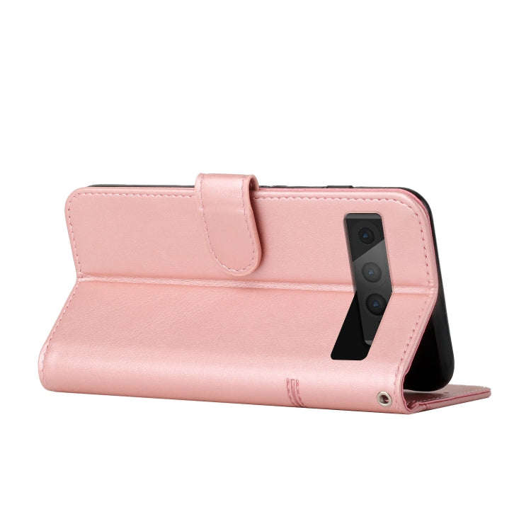 For Google Pixel 7 Pro Stitching Calf Texture Buckle Leather Phone Case(Pink)