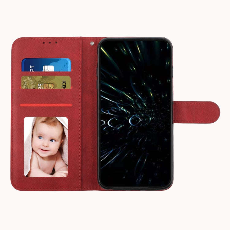 For Motorola Moto G Stylus 2022 5G Stitching Calf Texture Buckle Leather Phone Case(Red)