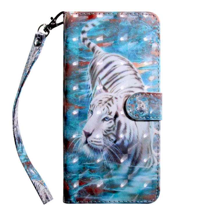 For Motorola Moto G200 5G 3D Painted Pattern Leather Phone Case(Tiger)