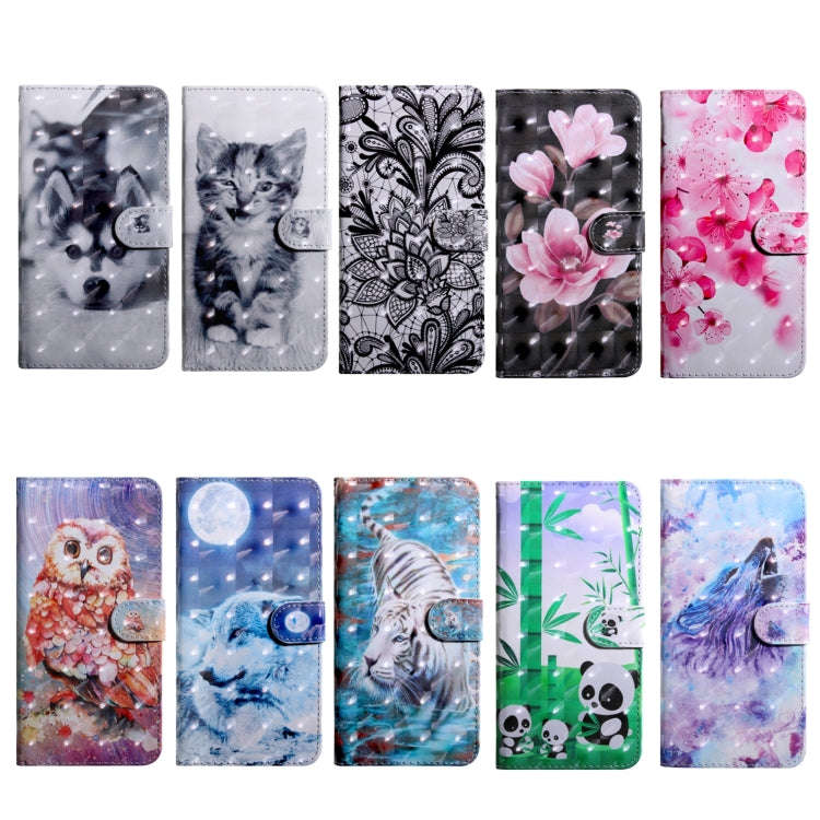 For Motorola Moto G200 5G 3D Painted Pattern Leather Phone Case(Tiger)
