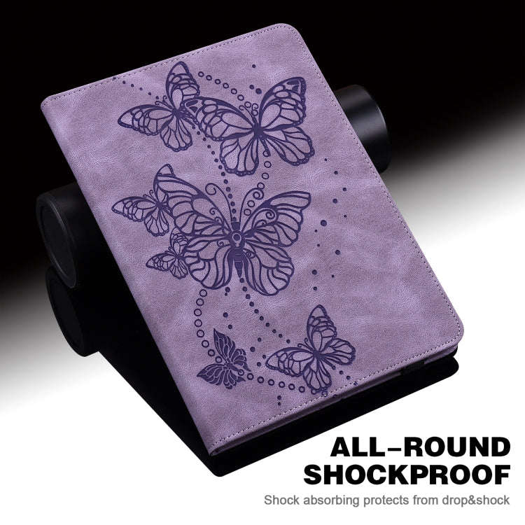 For Lenovo M10 Plus 10.6 3rd Gen 2022 Embossed Butterfly Pattern Horizontal Flip Leather Tablet C...