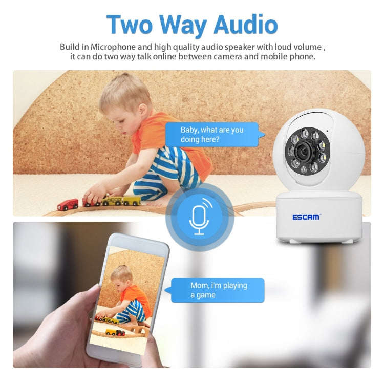 ESCAM QF005 4MP Indoor HD WiFi Pan-tilt Camera, Support Motion Detection / Two-way Audio / Night ...