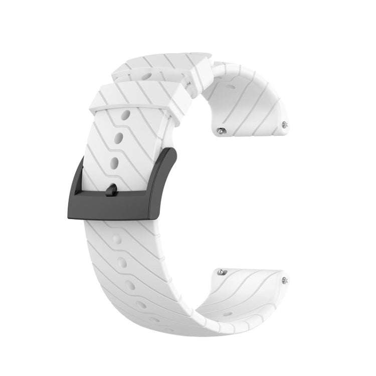For Suunto 7 Lightning Silicone Watch Band(White)