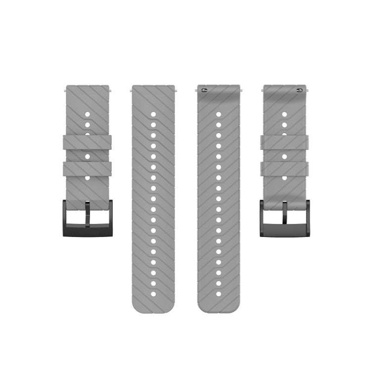 For Suunto 7 Lightning Silicone Watch Band(Gray)