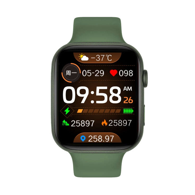 i7 pro+ 1.75 inch TFT Screen Smart Watch, Support Blood Pressure Monitoring/Sleep Monitoring(Green)