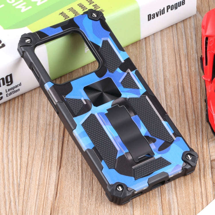 For OnePlus 10 Pro Camouflage Armor Shockproof TPU + PC Magnetic Protective Phone Case with Holde...