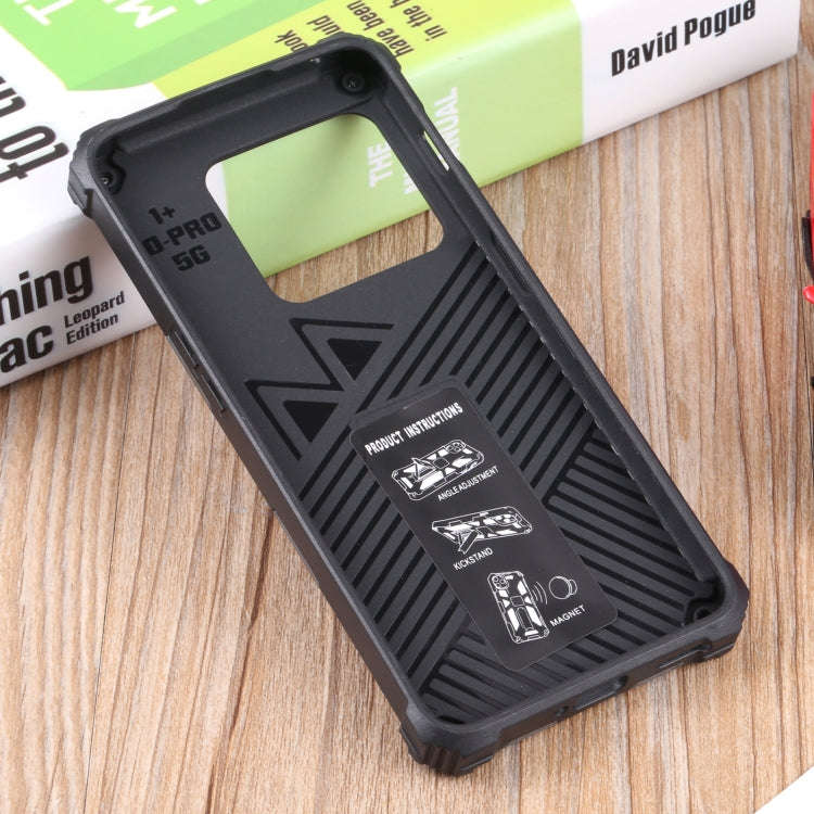 For OnePlus 10 Pro Camouflage Armor Shockproof TPU + PC Magnetic Protective Phone Case with Holde...