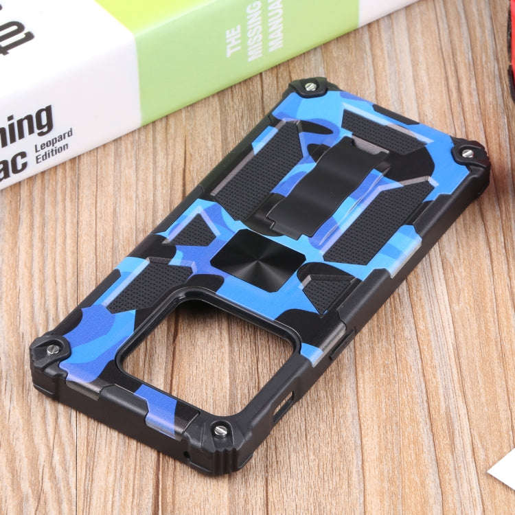 For OnePlus 10 Pro Camouflage Armor Shockproof TPU + PC Magnetic Protective Phone Case with Holde...