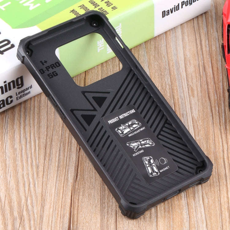 For OnePlus 10 Pro Camouflage Armor Shockproof TPU + PC Magnetic Protective Phone Case with Holde...