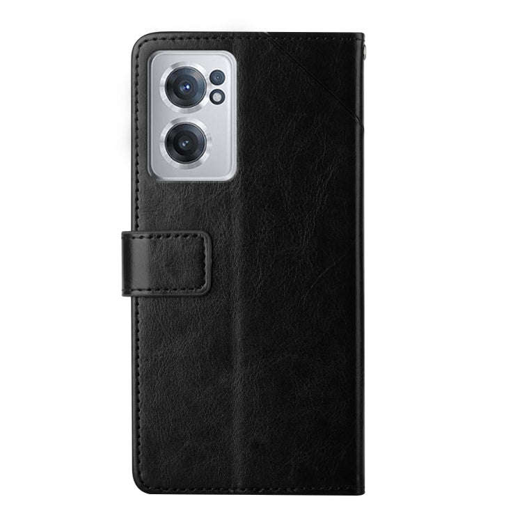 For OnePlus Nord CE 2 5G Y Stitching Horizontal Flip Leather Phone Case(Black)
