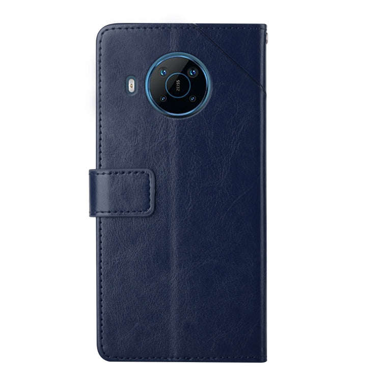 For Nokia X100 Y Stitching Horizontal Flip Leather Phone Case(Blue)