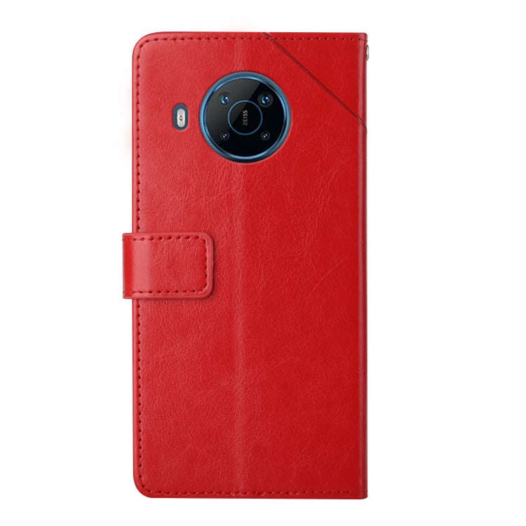 For Nokia X100 Y Stitching Horizontal Flip Leather Phone Case(Red)