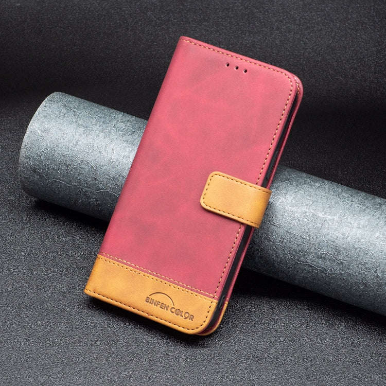 For Nokia G21 / G11 BF11 Color Matching Skin Feel Leather Phone Case(Red)