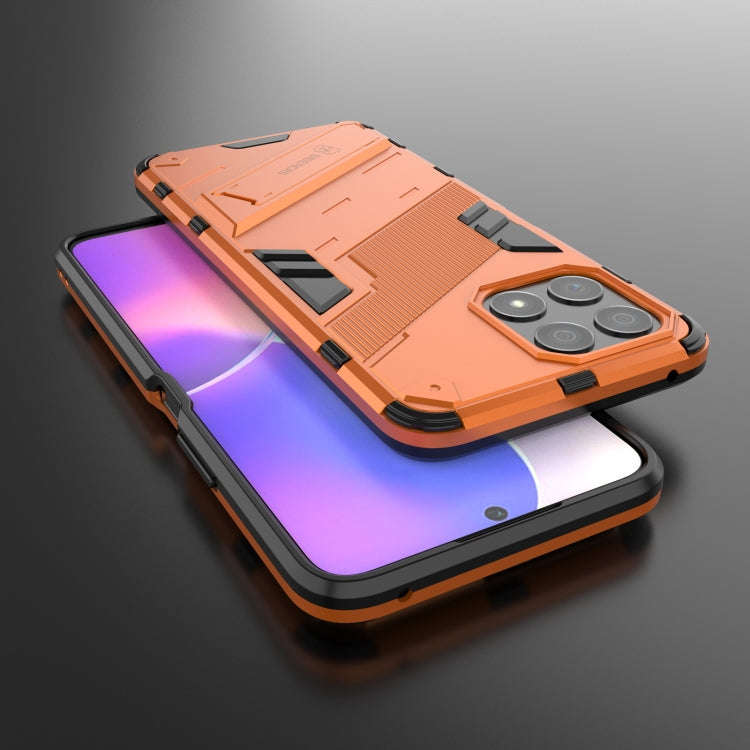 For Honor X30i / Play6T Pro / X8 Punk Armor PC + TPU Phone Case with Holder(Orange)